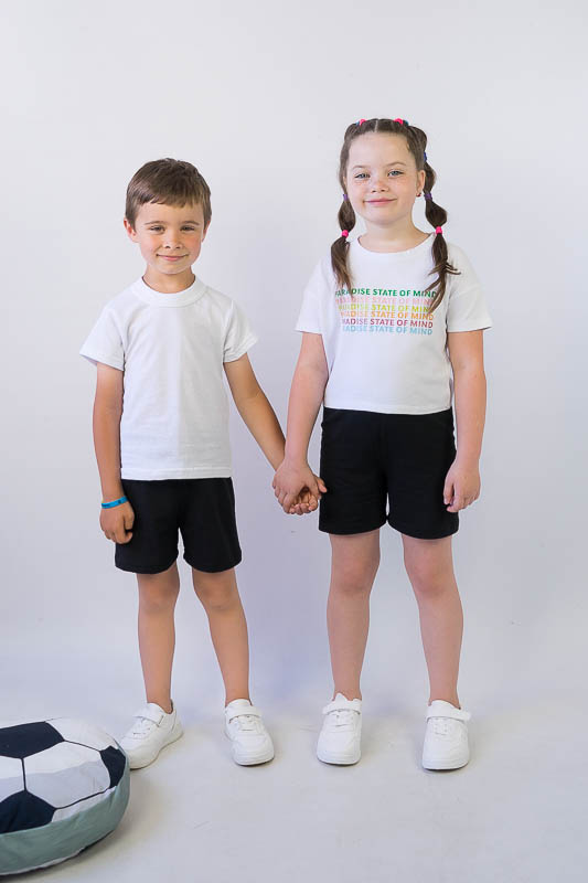 Дитячі шорти чорного кольору 11002Ч