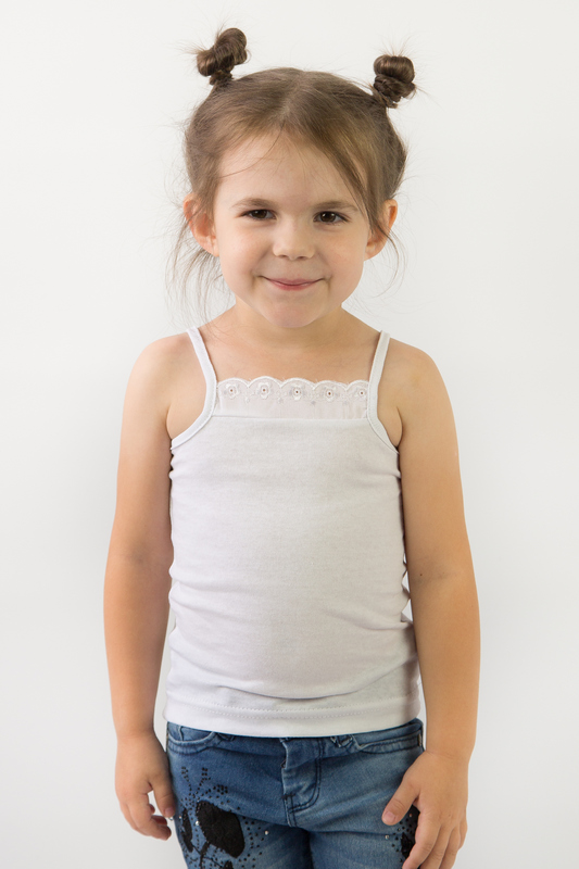 Топ з мереживом для дівчаток 2104