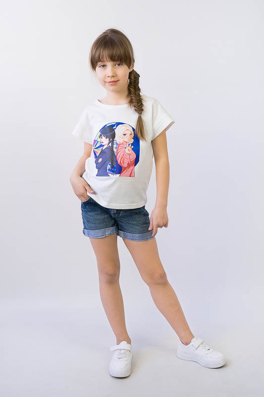 Футболка для дівчаток 300-1287