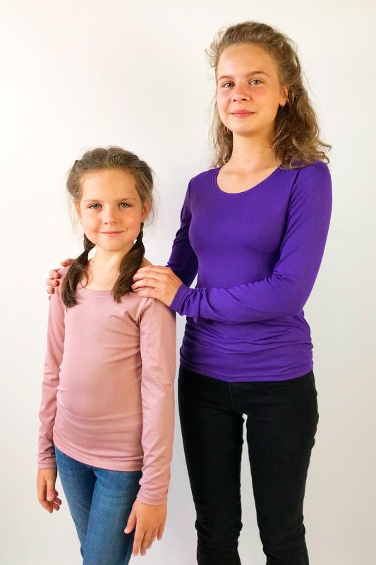 Футболка з довгим рукавом для дівчаток 300-531