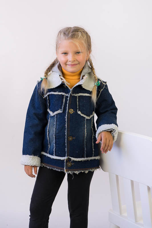 Джинсова куртка для дівчаток 503-326