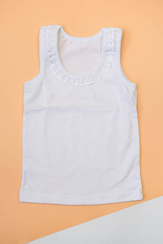 Майка з мереживом для дівчаток 55-2004