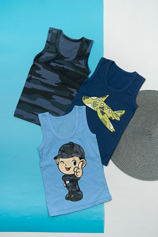 Комплект з 3-х майок для хлопчиків 55-302-3