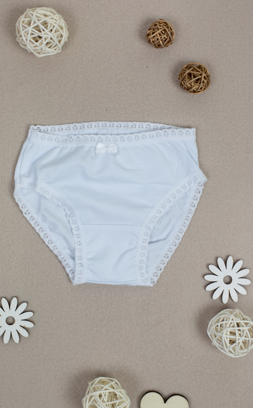 Труси для дівчаток з ажурною резинкою 6024