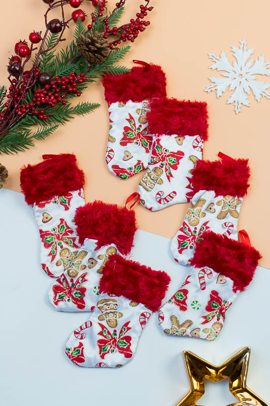 Декоративний новорічний чобіток 900-1000-88